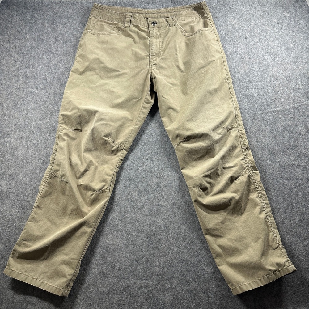 Patagonia Pants Mens 36 Khaki Tan Canvas Workwear Straight Organic Cotton